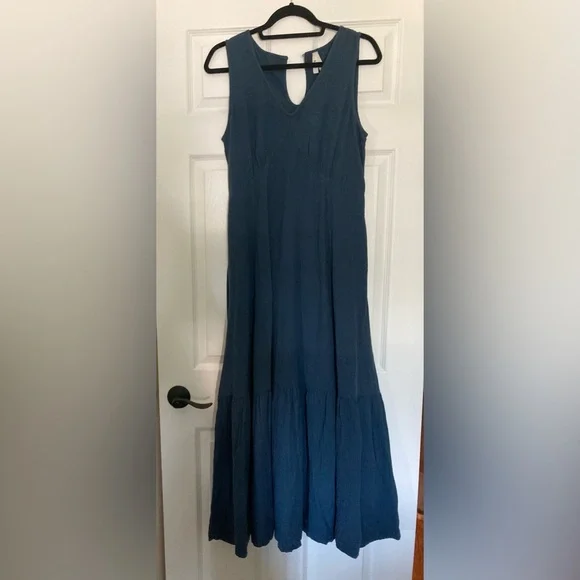 Pact Women's French Navy Coastal
Double Gauze Beach To Brunch Dress M - Picture 7 of 9